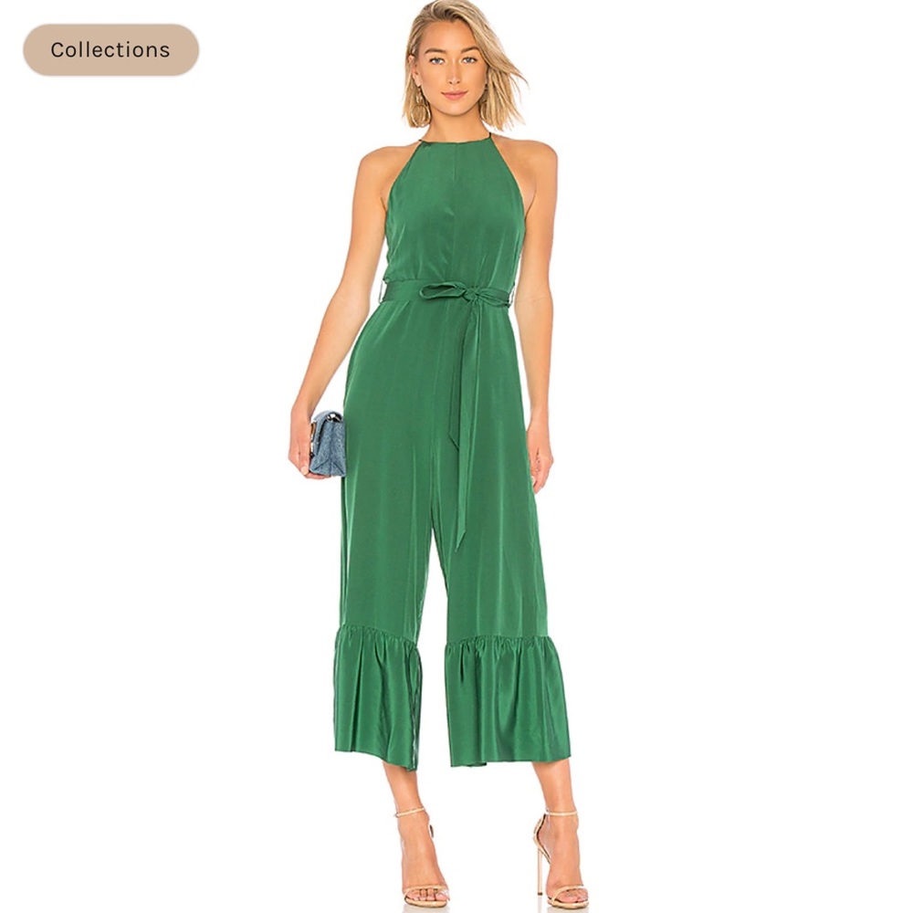 Tibi Halter Ruffle Jumpsuit Size 2